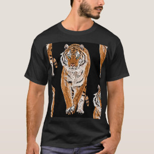 T-shirt Croquis sur le tigre du Bengale : Poster de animal