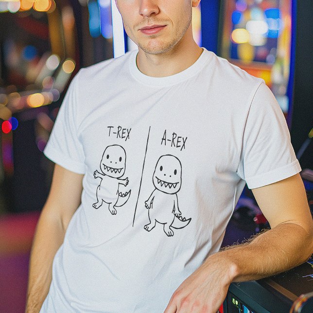 T-shirt Croquis T-Rex T-Pose (Créateur téléchargé)
