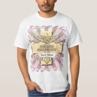 T-shirt Cross Caduceus Infirmière sage-femme