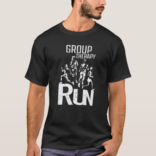 T-shirt Cross Country - Fun Group Therapy Running, Running (Devant)