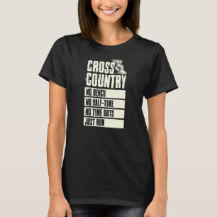 T-shirt Cross Country No Bench Pas De Semi-Temps Pas De Dé