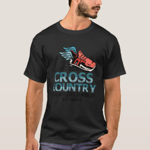T-shirt Cross-Country Real Athlètes Run Miles Jogging Card