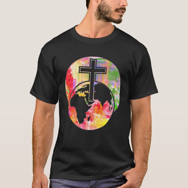 T-SHIRT CROSS EASTER RESURRECTION OF JESUS CHRIST (Devant)