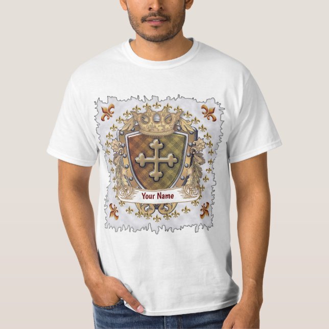 T-shirt Cross Shield Family Crest (Devant)