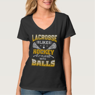 T-shirt Crosse Comme Le Hockey Mais Joué Avec Des Boules L