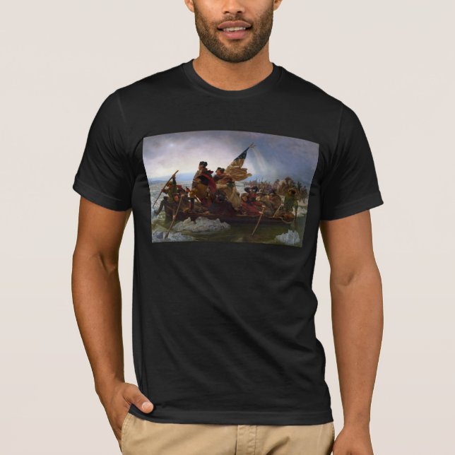T-shirt Crossing Delaware 1776 : Général George Washington (Devant)
