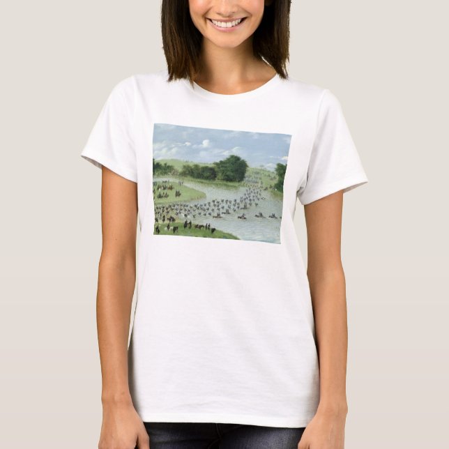 T-shirt Crossing of the San Joaquin River, Paraguay, 1865 (Devant)