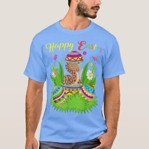 T-shirt Crotale à crotales Oeuf de Pâques Floral Rattelle 