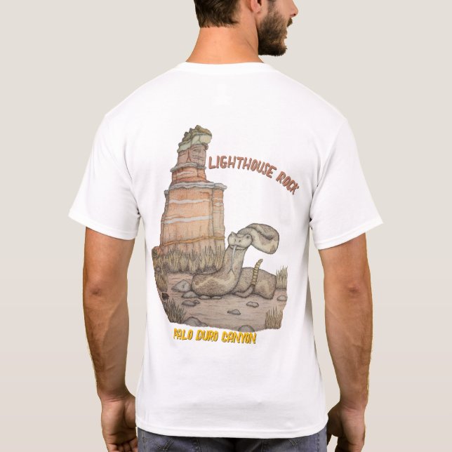T-shirt Crotale de Lighthouse Rock (Dos)