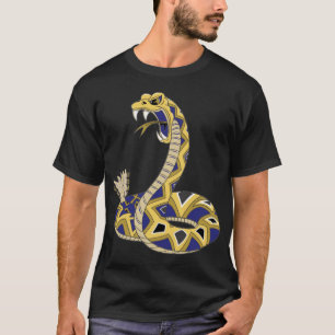 T-shirt Crotale jaune et violet