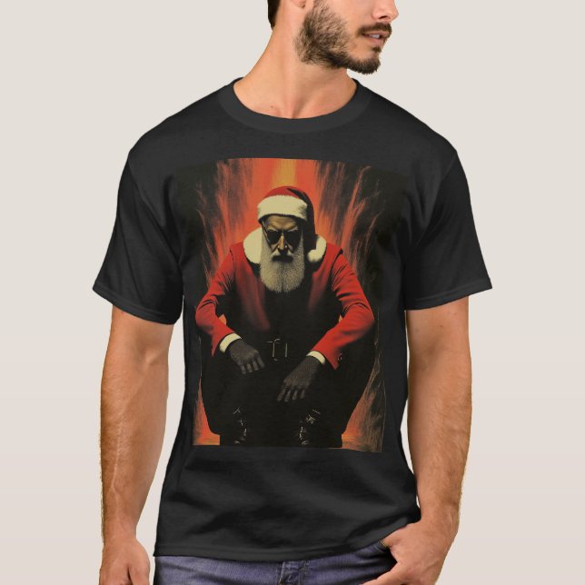 T-shirt Croupir le Père Noël de l'enfer (Devant)