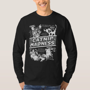 T-shirt Croustillant Madness Cute Kitten Funny Chat Animal