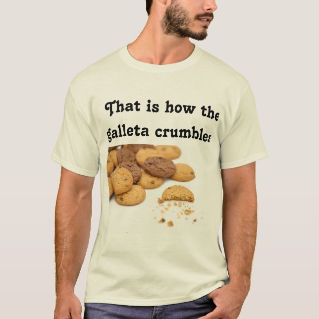 T-shirt Croustillant Spanglish de biscuit (Devant)