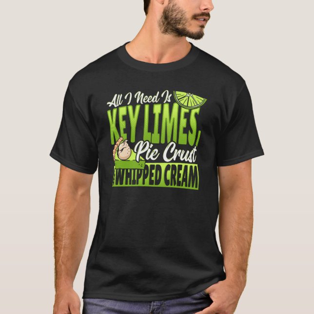 T-shirt Croûte de tarte aux citrons verts clés (Devant)