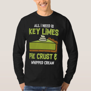 T-shirt Croûte de tarte aux citrons verts clés et crème fo