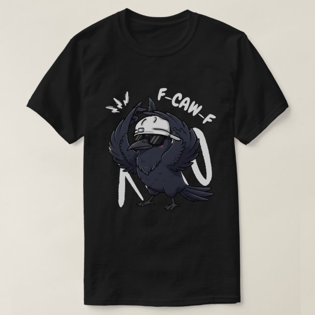 T-shirt Crow Hip hop F-CAW-F - Corbeau Rapper Bird (Design devant)