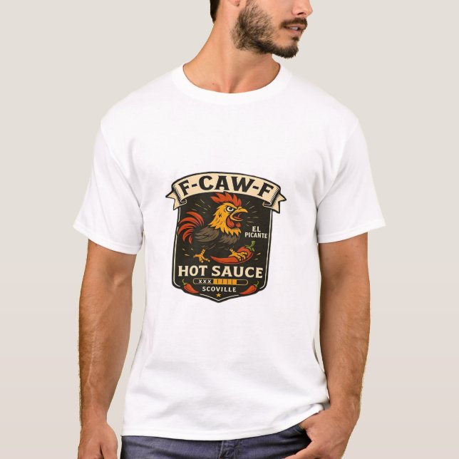 T-shirt Crow Humor Funny Gothic F-Caw-F (Devant)
