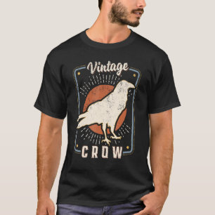 T-shirt Crow Vintage Retro classique amour animal 1