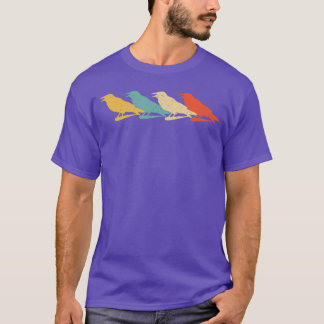 T-shirt Crow Vintage Retro Raven Oiseau Lover 60s les anné