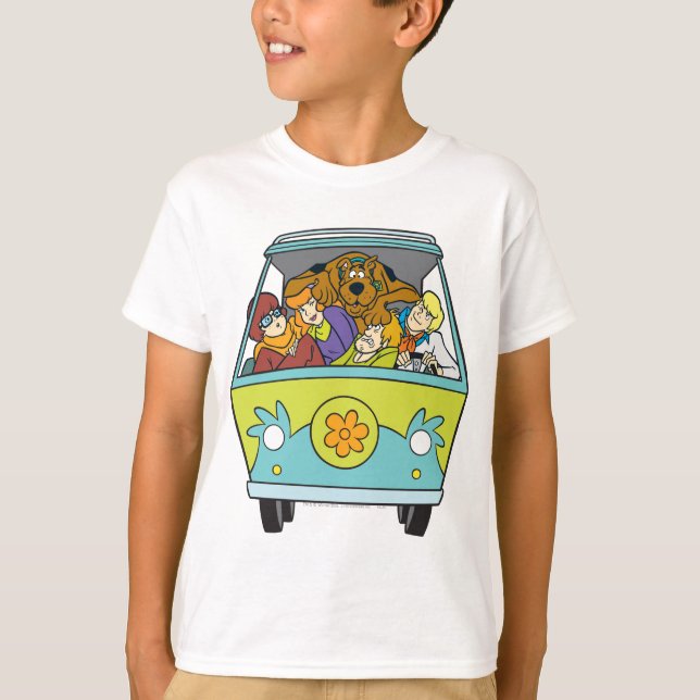 T-shirt Crowded In The Mystery Machine (Devant)