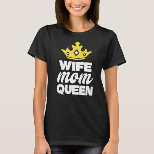 T-shirt Crown Graphic Fête des mères épouse maman reine