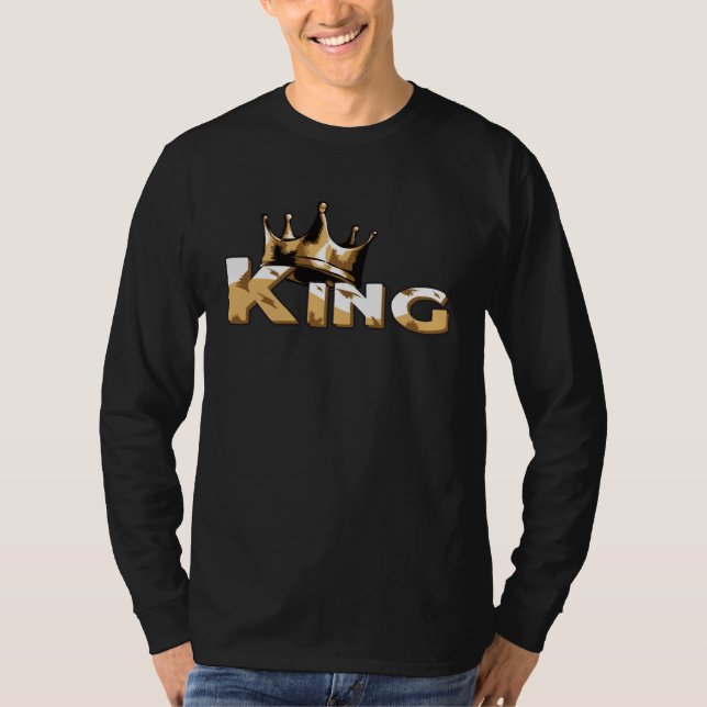 T-shirt Crown with writing KING (Devant)