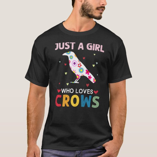T-shirt Crows Aime Juste Une Fille Qui Aime Les Crows Fais (Devant)