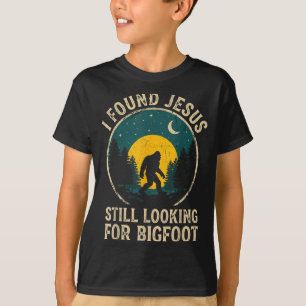 T-shirt Croyant chrétien rétro bigfoot foi drôle