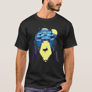 T-shirt Croyant de l'enlèvement d'aliens de vache Ufo