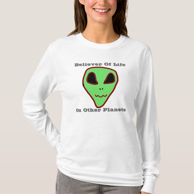 T-shirt Croyant des Aliens Chemise (Devant)