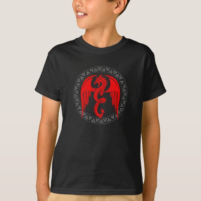 T-shirt Croyant du dragon rouge (Devant)