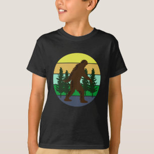 T-shirt Croyant Sasquatch Bigfoot Vintage Sunset