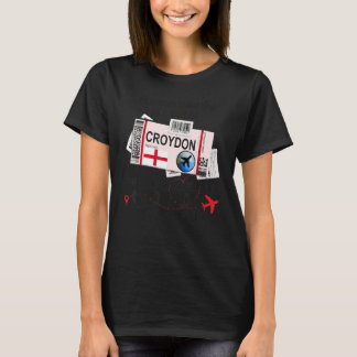 T-shirt Croydon Girl Croydon Boarding Pass Croydon