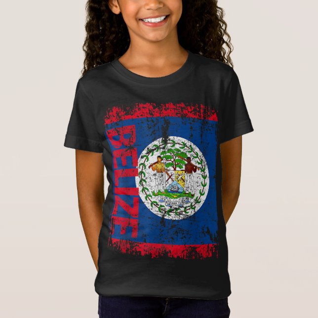 T-Shirt CROYER Drapeau Vintage Distressé CROYER (Devant)