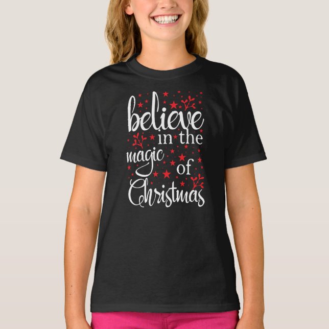 T-shirt Croyez à la magie de Noël (Devant)