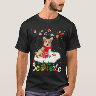 T-shirt Croyez Corgi Chien Noël Noël Noël
