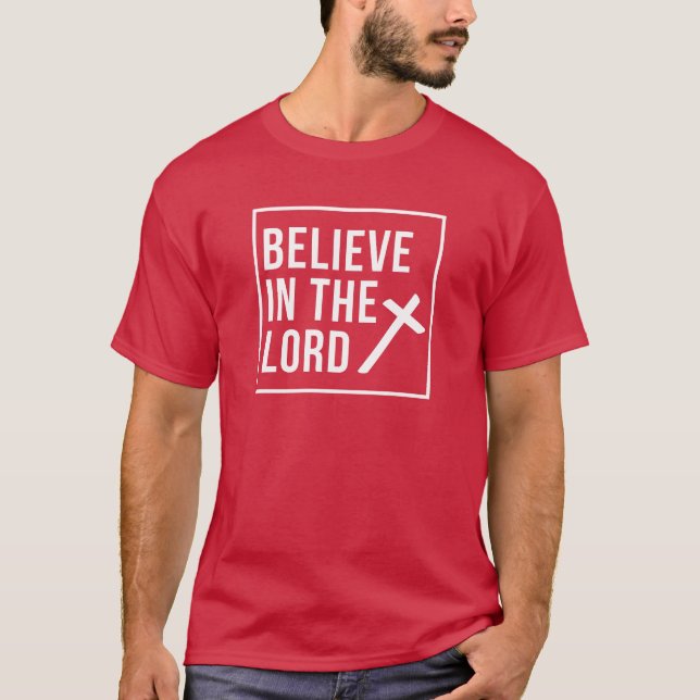 T-shirt Croyez En La Bible Verse De La Foi Chrétienne (Devant)