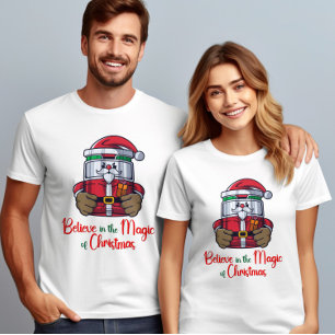 T-shirt Croyez en la magie du Père Noël