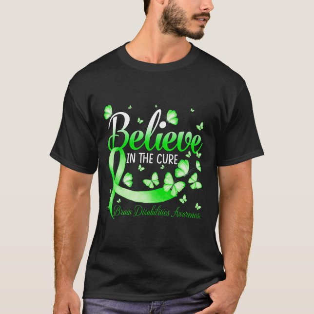 T-shirt Croyez En La Sensibilisation Aux Handicap Cerveau  (Devant)