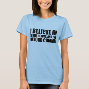 T-shirt Croyez en l'Humour Oxford Comma