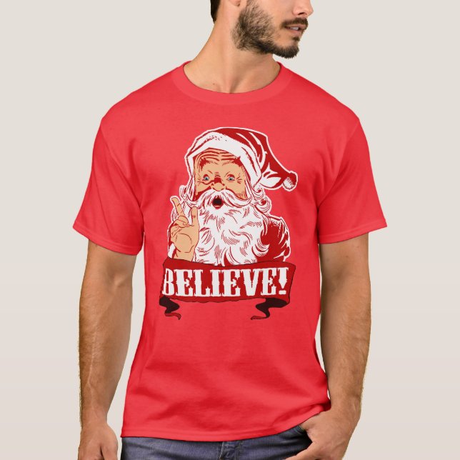 T-shirt Croyez en père noël (Devant)