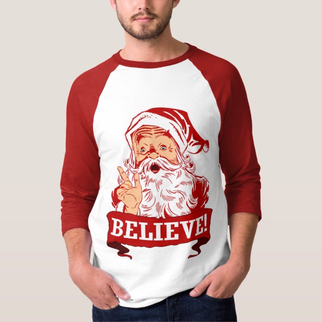 T-shirt Croyez en père noël (Devant)