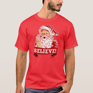 T-shirt Croyez en père noël