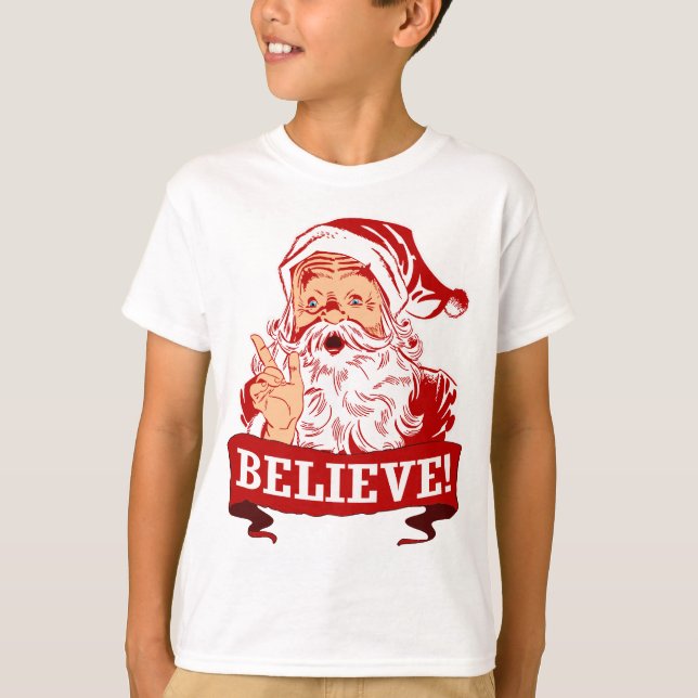 T-shirt Croyez en père noël (Devant)