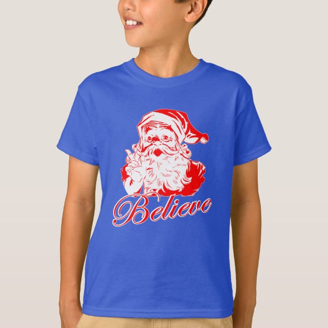 T-shirt Croyez en Père Noël (Devant)