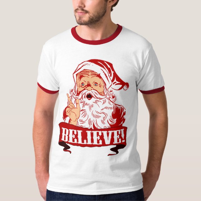 T-shirt Croyez en père noël (Devant)