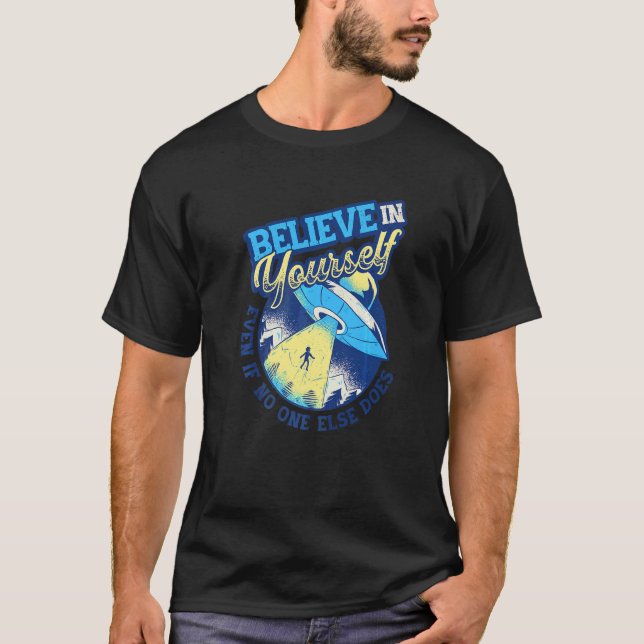 T-shirt Croyez En Vous Espace Ufo Alien     5 (Devant)