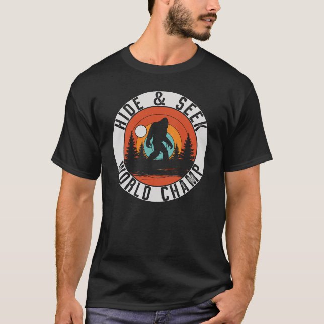 T-shirt Croyez En Vous-Même Bigfoot Motivation Sunset (Devant)