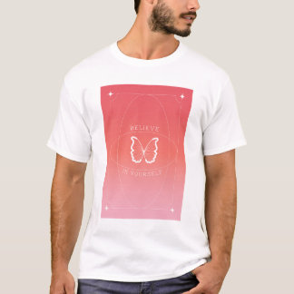 T-shirt Croyez En Vous-Même Design Motifationnel Esthétiqu
