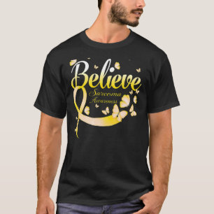 T-shirt Croyez le papillon de sensibilisation au sarcome